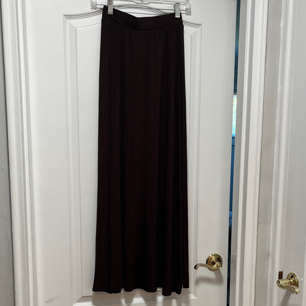 Elegant Brown Maxi Skirt